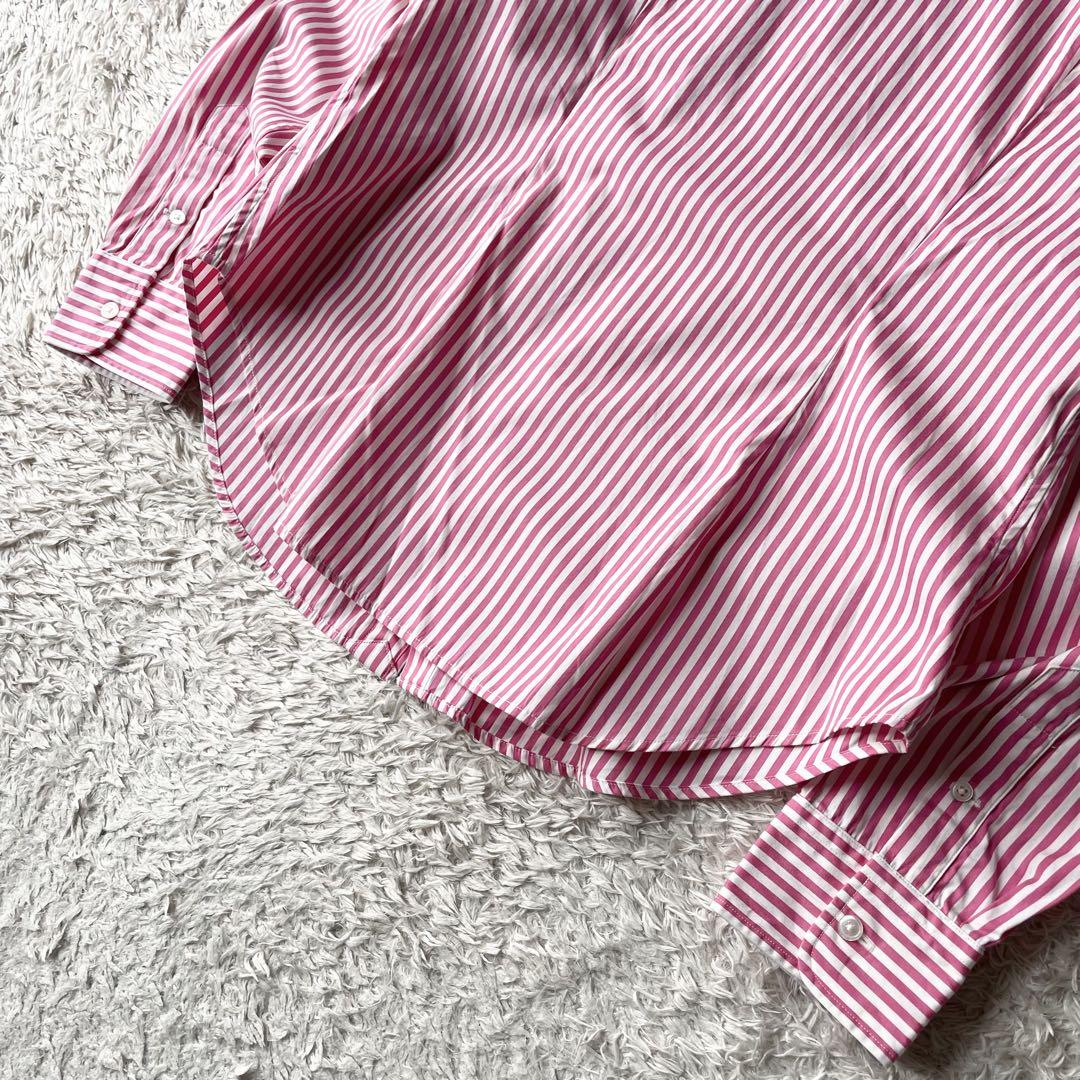 ラルフローレン 極美品 stripe L/S shirt 袖ポニー