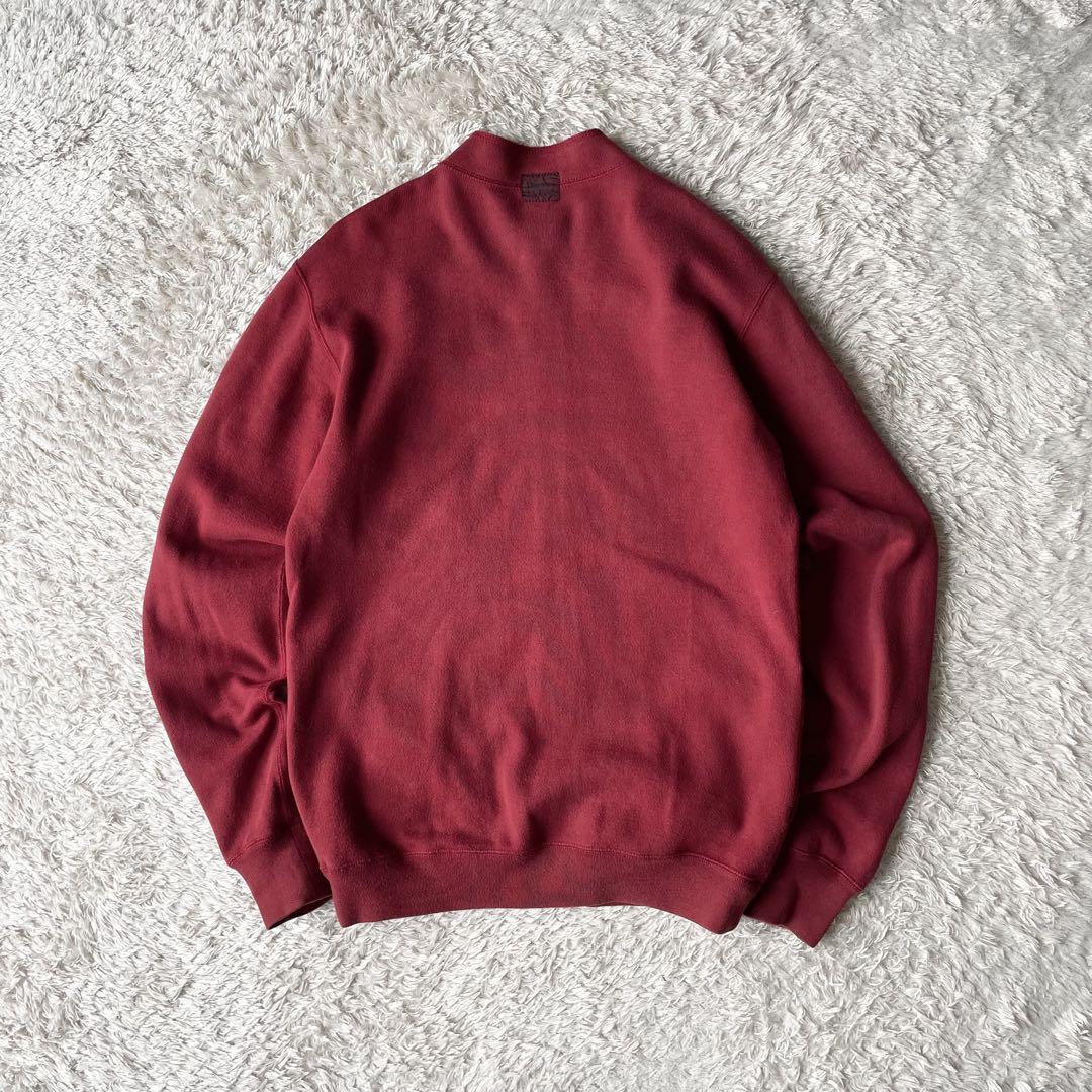 PAPAS 美品 フルジップ スウェット S 赤