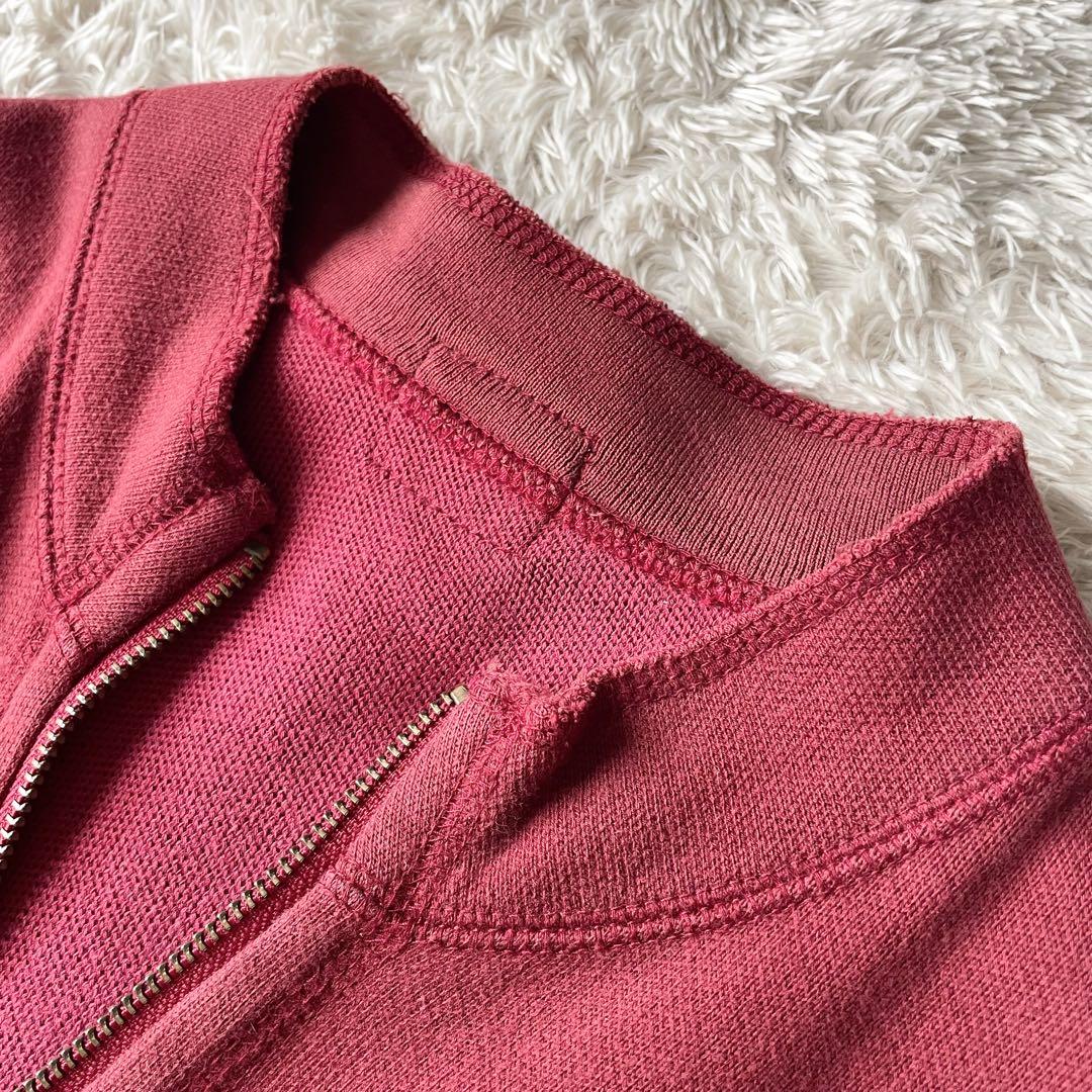 PAPAS 美品 フルジップ スウェット S 赤