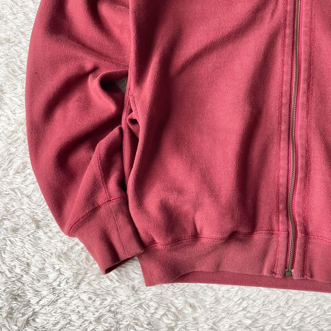 PAPAS 美品 フルジップ スウェット S 赤