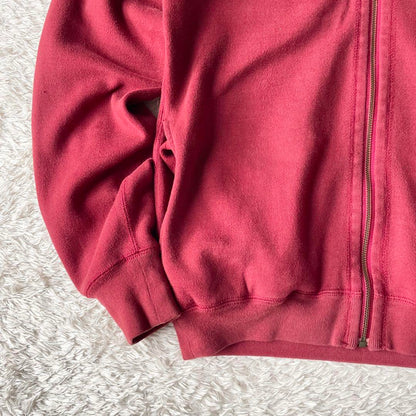 PAPAS 美品 フルジップ スウェット S 赤