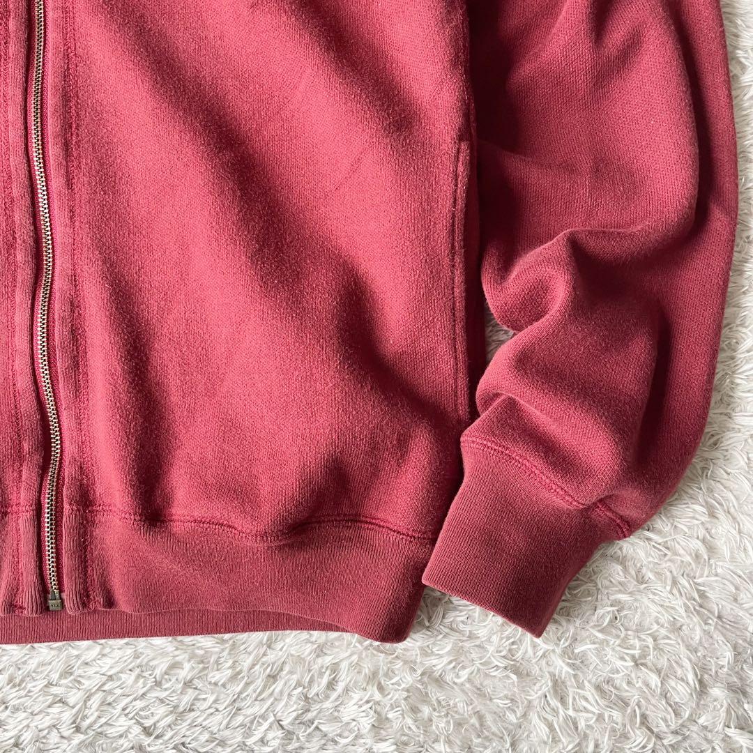 PAPAS 美品 フルジップ スウェット S 赤