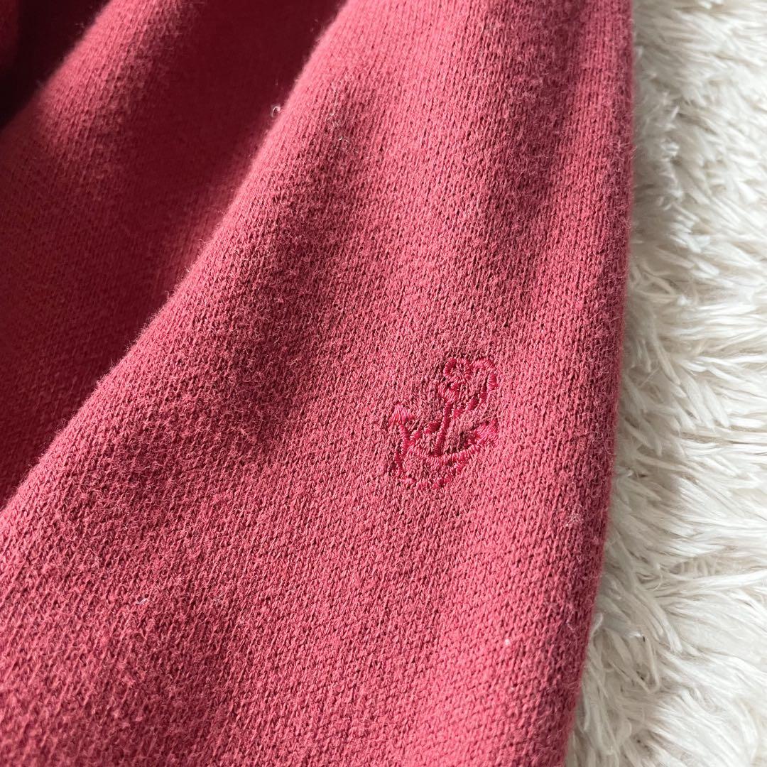 PAPAS 美品 フルジップ スウェット S 赤