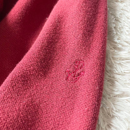 PAPAS 美品 フルジップ スウェット S 赤