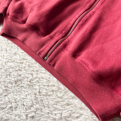 PAPAS 美品 フルジップ スウェット S 赤