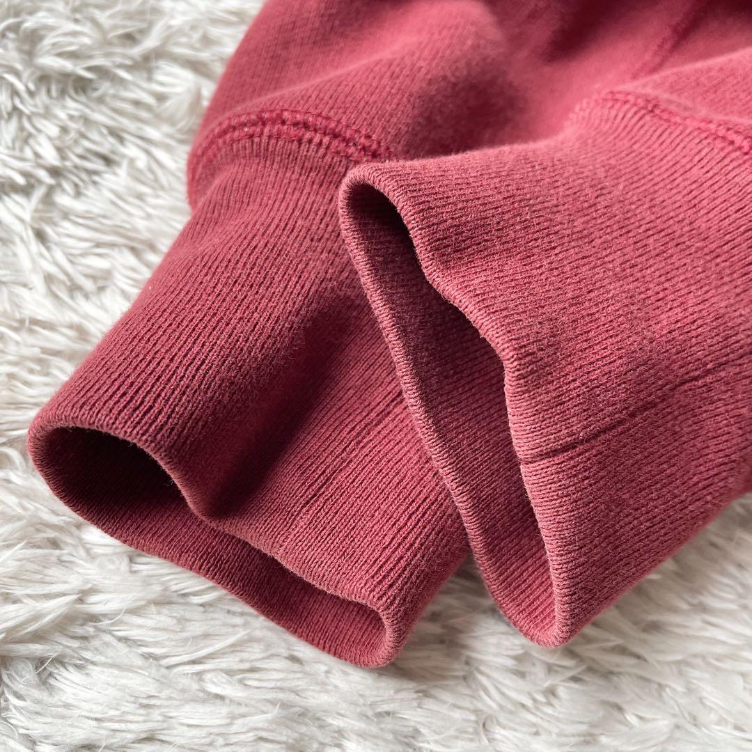 PAPAS 美品 フルジップ スウェット S 赤