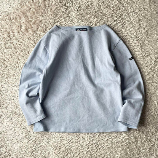 SAINT JAMES 美品 バスクシャツ XS 水色