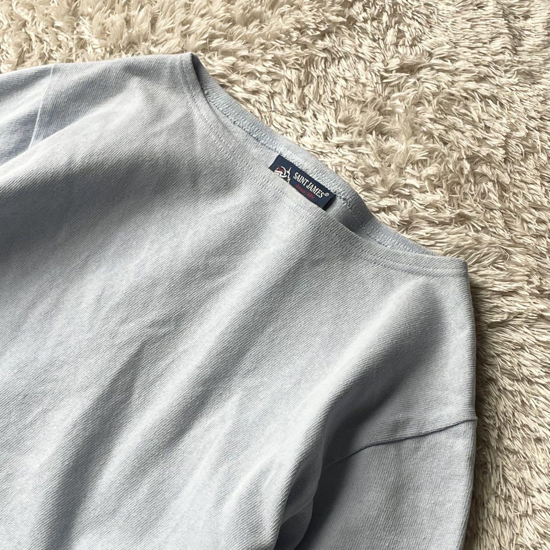 SAINT JAMES 美品 バスクシャツ XS 水色