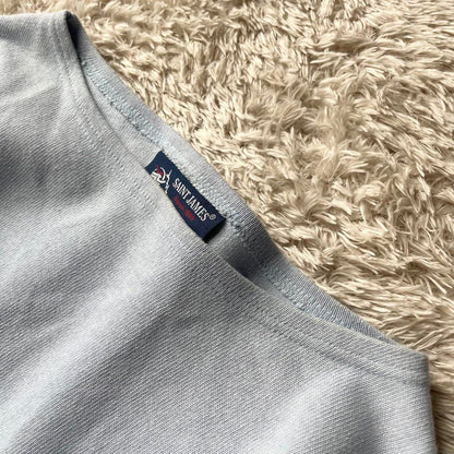SAINT JAMES 美品 バスクシャツ XS 水色