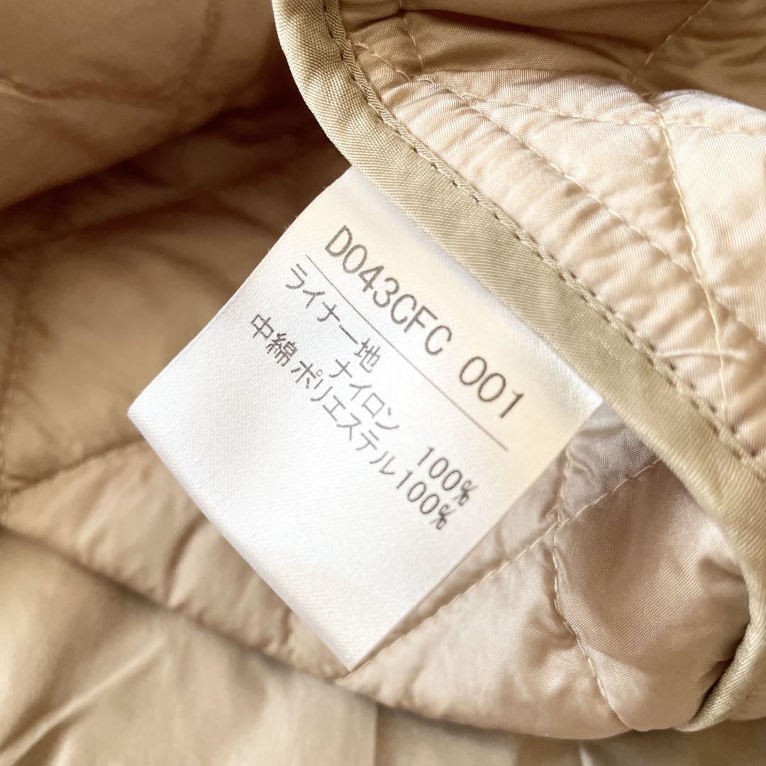 パパス 極美品 PAPAS ライナー付ステンカラーコート L ベージュ