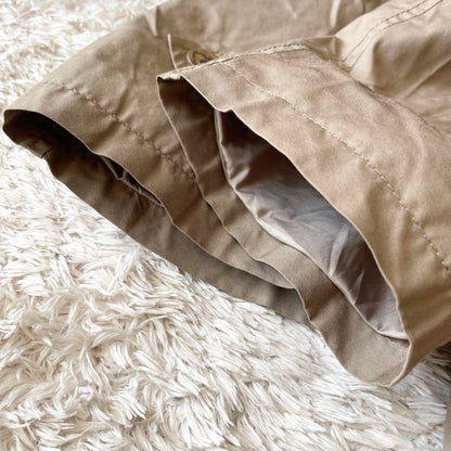 パパス 極美品 PAPAS ライナー付ステンカラーコート L ベージュ