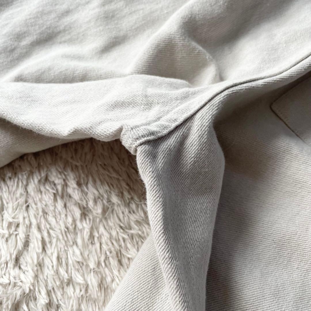 エムエイチエル 美品 MHL リネンコットントラウザーズ 1 ライトグレー