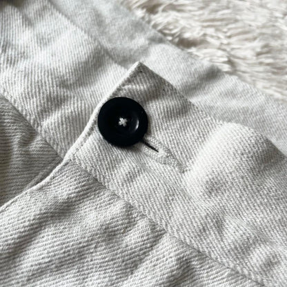 エムエイチエル 美品 MHL リネンコットントラウザーズ 1 ライトグレー