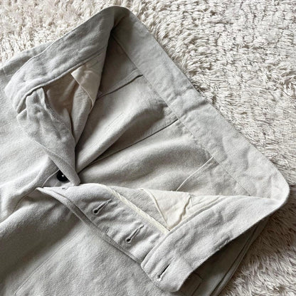 エムエイチエル 美品 MHL リネンコットントラウザーズ 1 ライトグレー