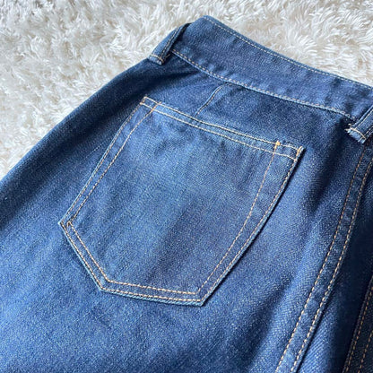 45R 極美品 45R 熨斗目シャルロットパンツ 29 濃紺