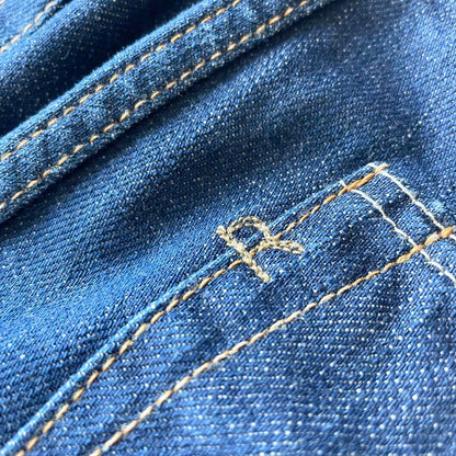 45R 極美品 45R 熨斗目シャルロットパンツ 29 濃紺