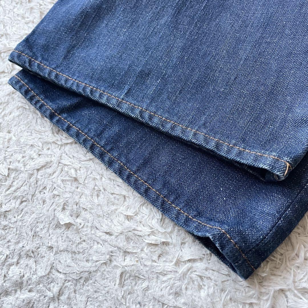 45R 極美品 45R 熨斗目シャルロットパンツ 29 濃紺