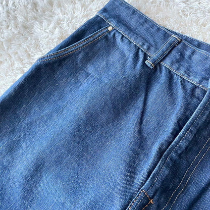 45R 極美品 45R 熨斗目シャルロットパンツ 29 濃紺