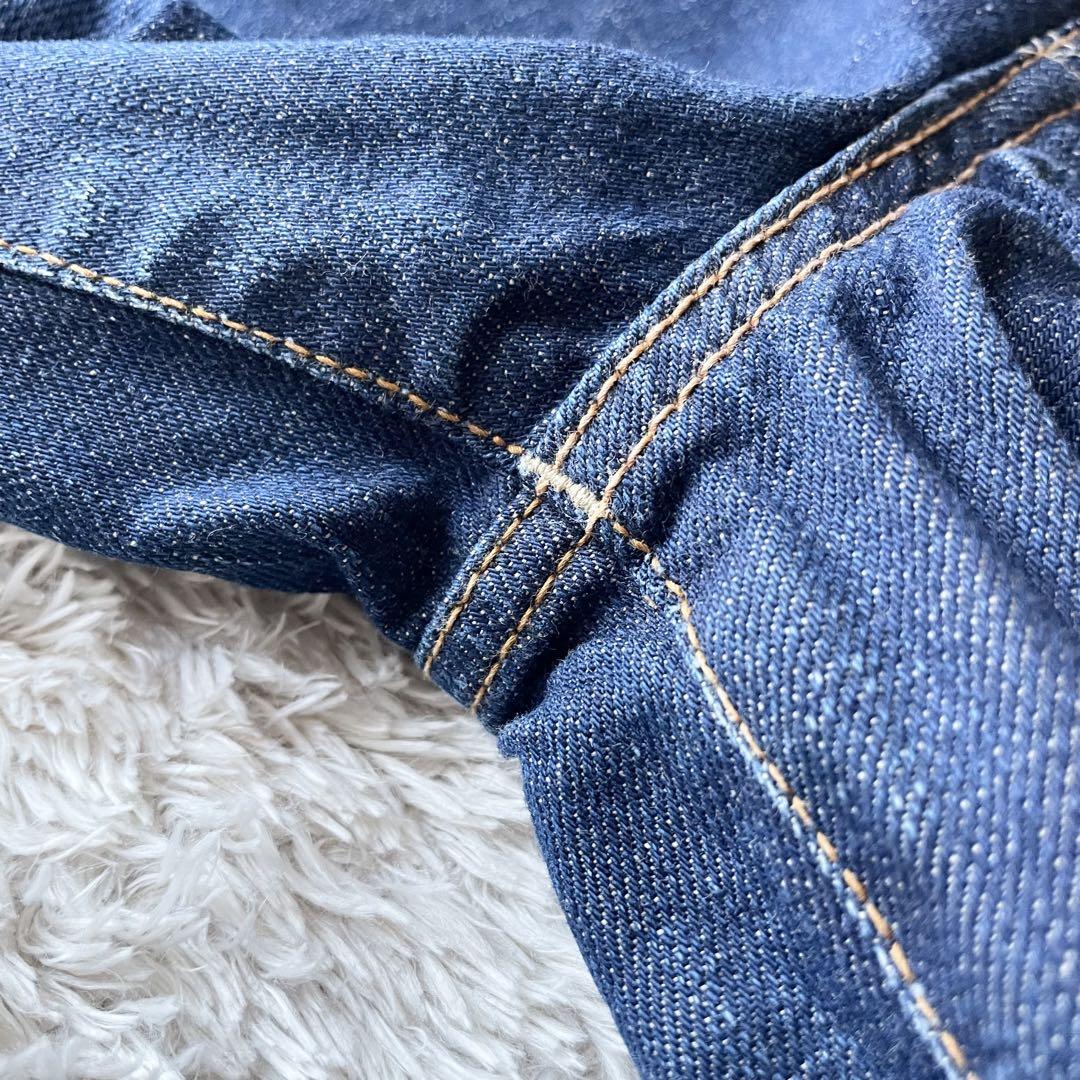 45R 極美品 45R 熨斗目シャルロットパンツ 29 濃紺