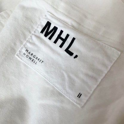 エムエイチエル 極美品 MHL ワイドパンツ 2 白