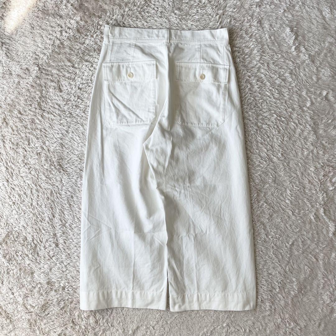 エムエイチエル 極美品 MHL ワイドパンツ 2 白