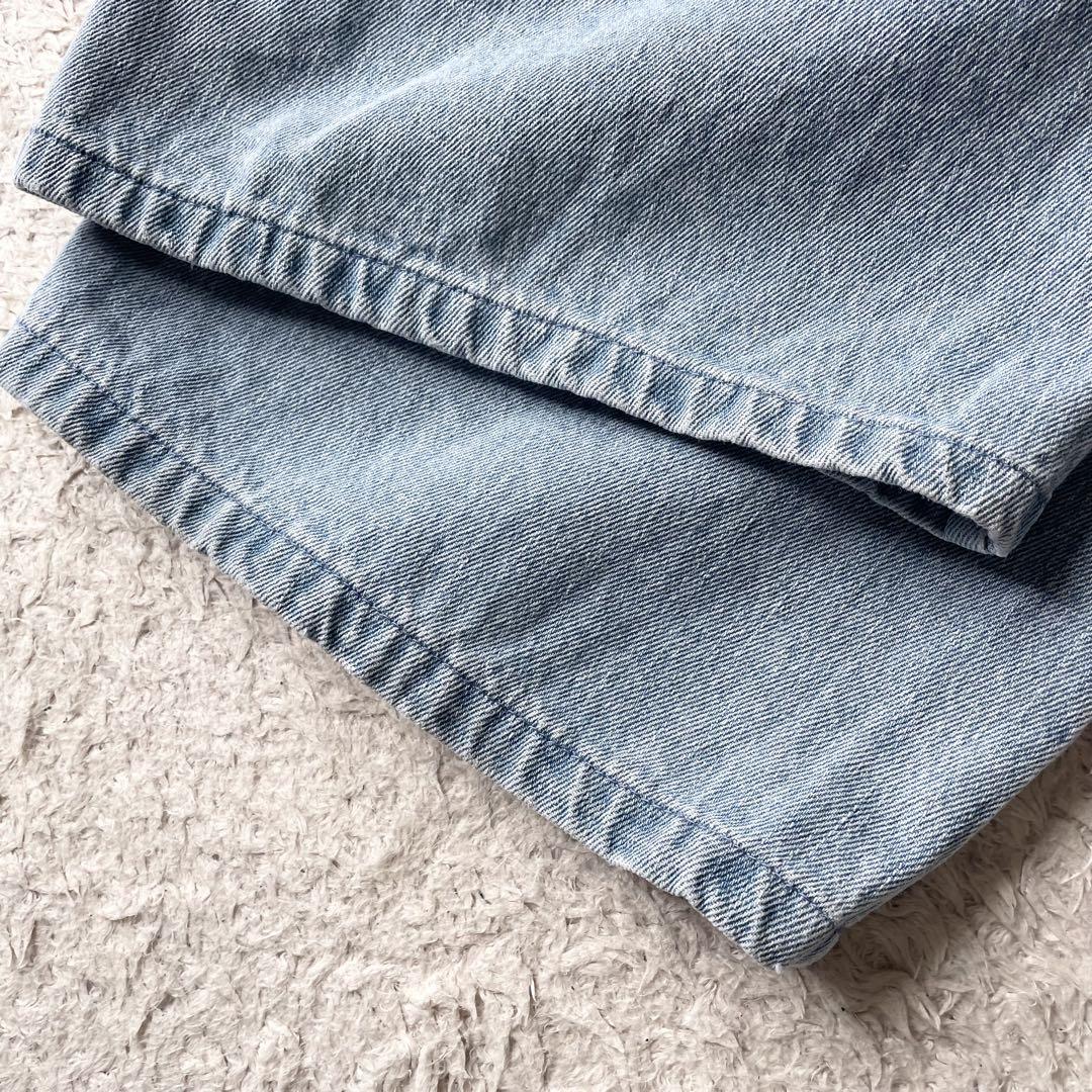 CTHY 美品 12OZデニムセンタープレスワイドスラックス XL 極太