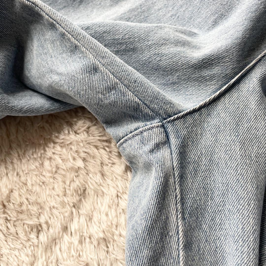 CTHY 美品 12OZデニムセンタープレスワイドスラックス XL 極太