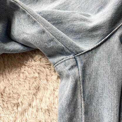 CTHY 美品 12OZデニムセンタープレスワイドスラックス XL 極太