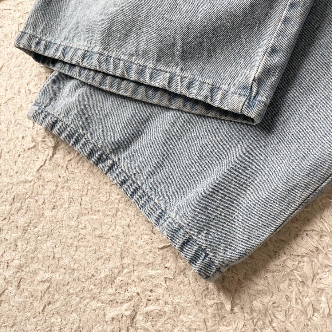 CTHY 美品 12OZデニムセンタープレスワイドスラックス XL 極太