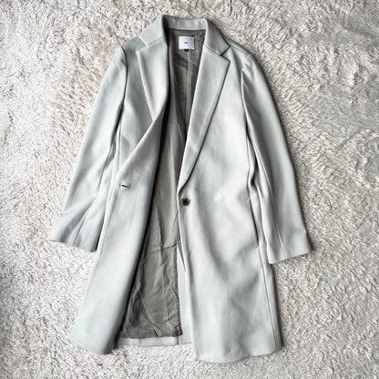 sov. 極美品 ナイロンチェスターコート 38 ライトグレー