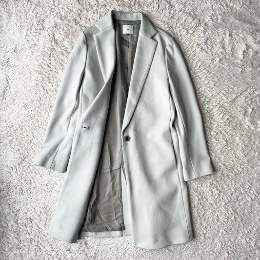 sov. 極美品 ナイロンチェスターコート 38 ライトグレー