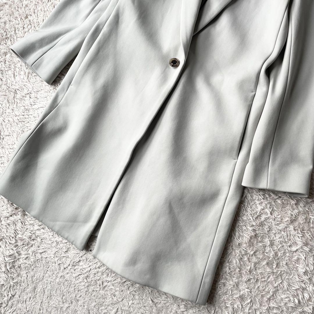 sov. 極美品 ナイロンチェスターコート 38 ライトグレー