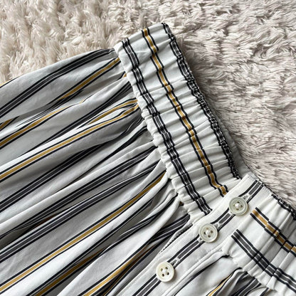 GYMPHLEX  新品タグ付 w's multi stripe skirt 14