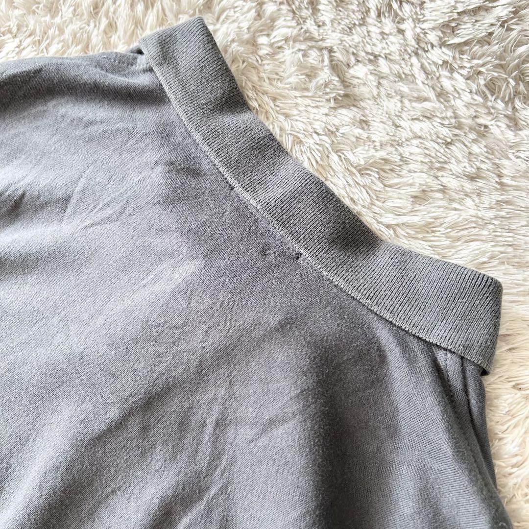 ラルフローレン 美品 現行 L/S polo shirt XL grey