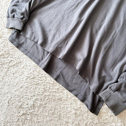 ラルフローレン 美品 現行 L/S polo shirt XL grey