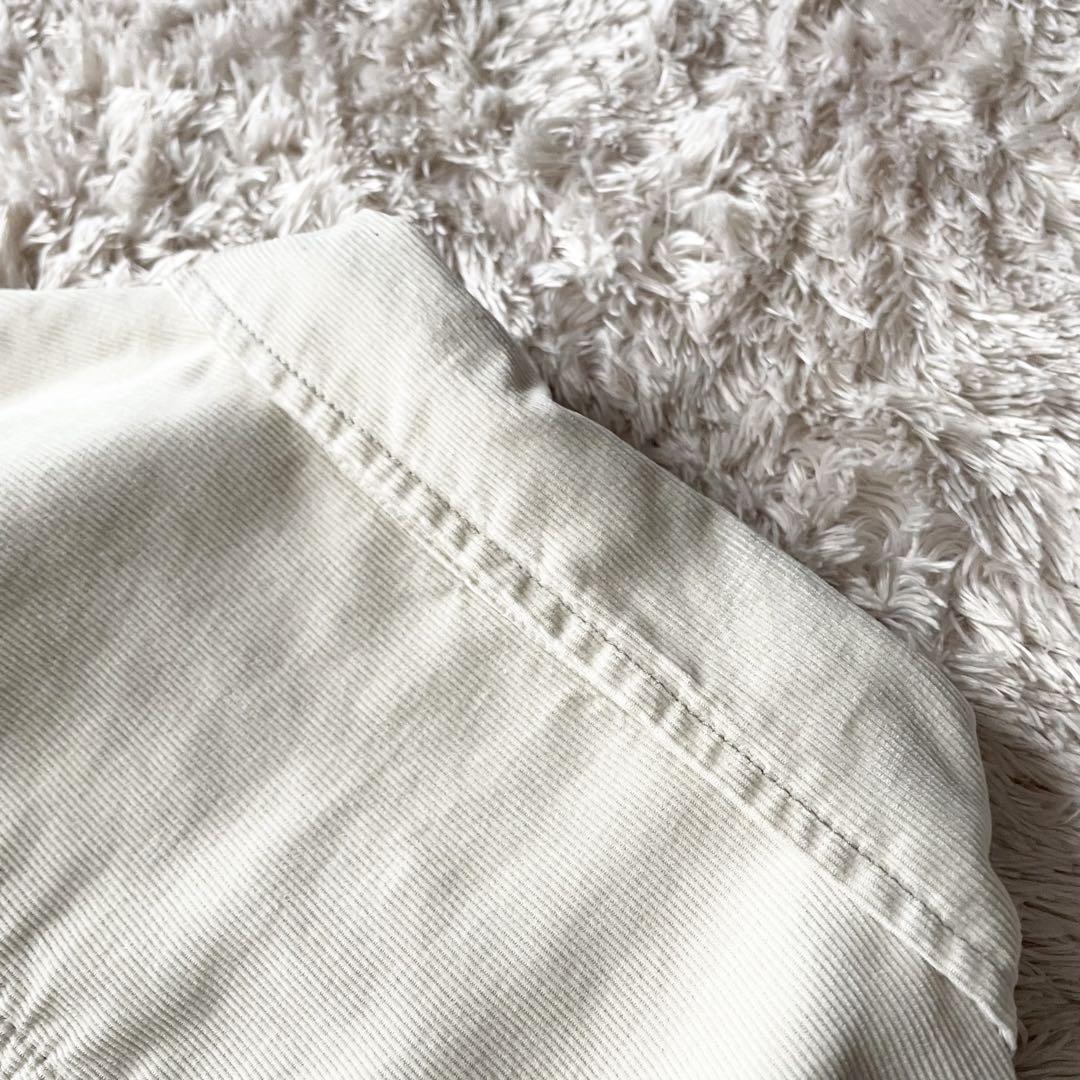 プラージュ 美品 plage コーデュロイ シャツワンピース 38 アイボリー