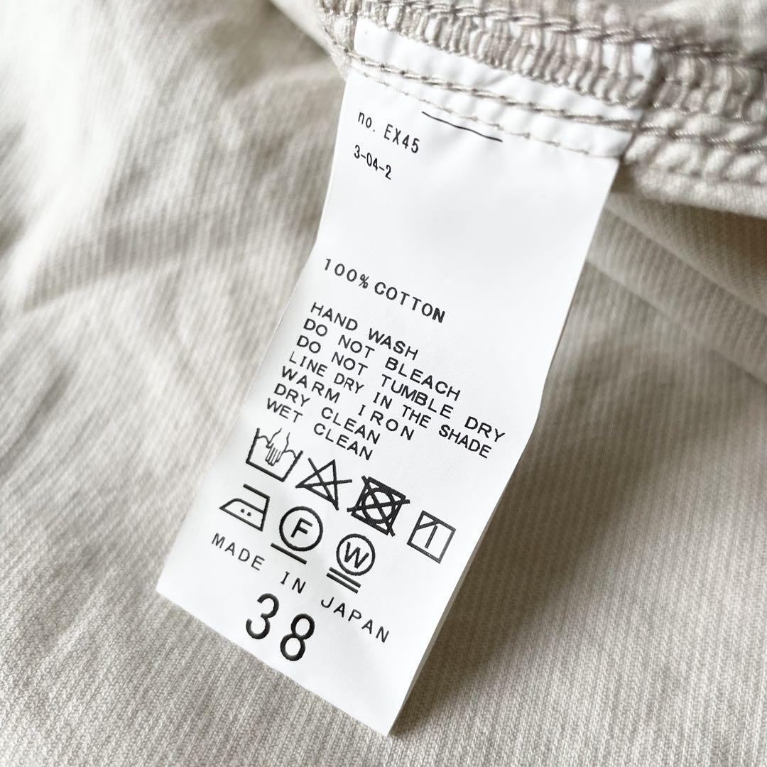 プラージュ 美品 plage コーデュロイ シャツワンピース 38 アイボリー