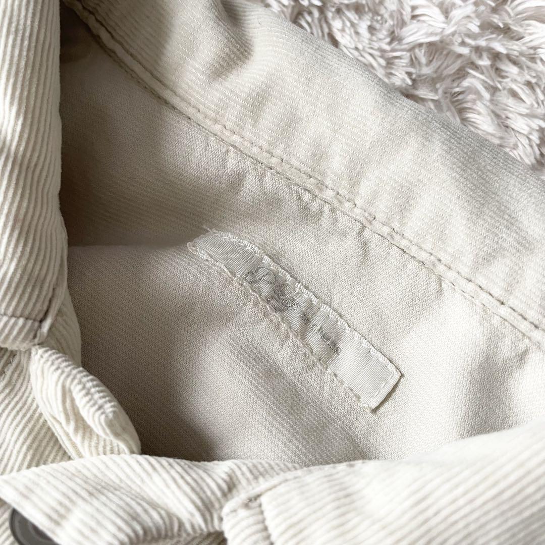 プラージュ 美品 plage コーデュロイ シャツワンピース 38 アイボリー