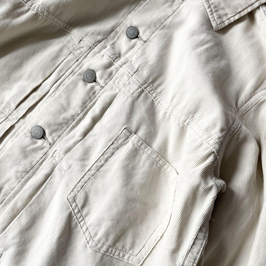 プラージュ 美品 plage コーデュロイ シャツワンピース 38 アイボリー