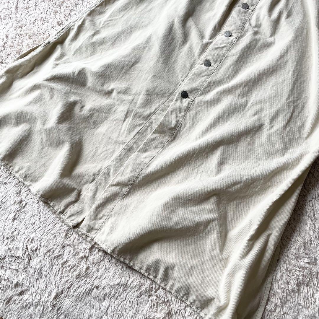 プラージュ 美品 plage コーデュロイ シャツワンピース 38 アイボリー
