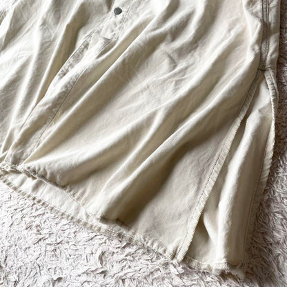 プラージュ 美品 plage コーデュロイ シャツワンピース 38 アイボリー