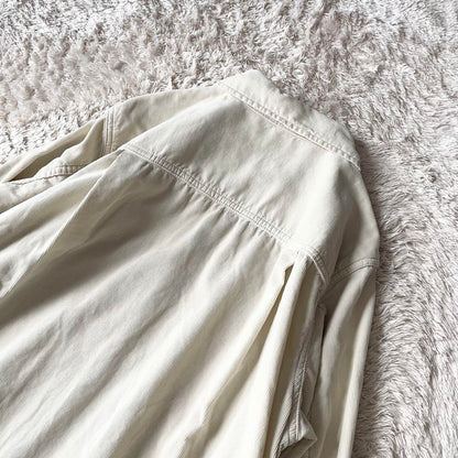 プラージュ 美品 plage コーデュロイ シャツワンピース 38 アイボリー