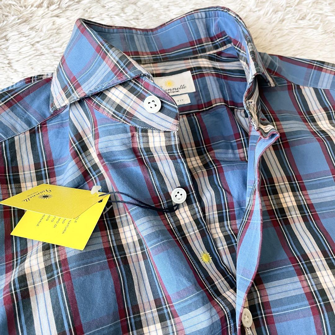 ジャンネット 新品タグ付 ホリゾンタルカラーシャツ 15 3/4 40