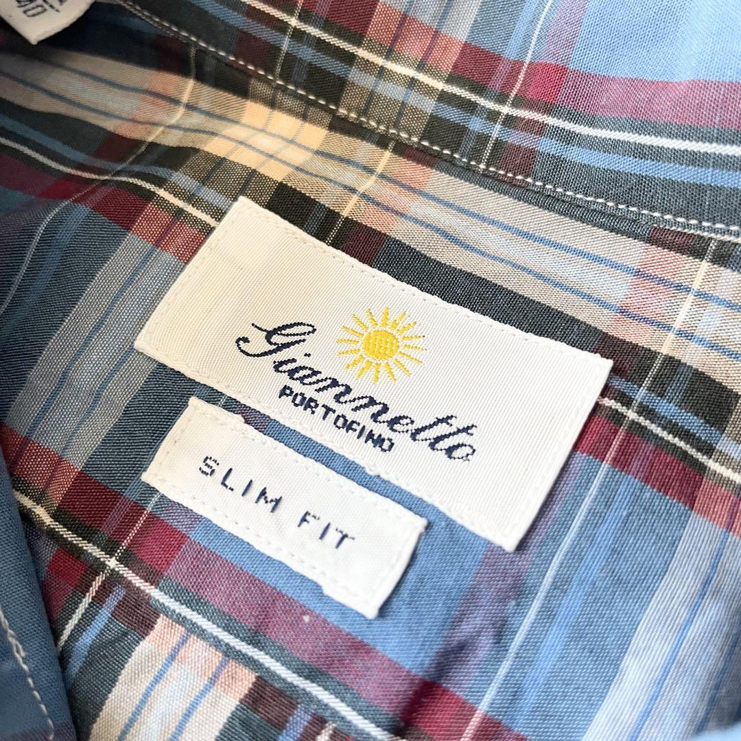 ジャンネット 新品タグ付 ホリゾンタルカラーシャツ 15 3/4 40