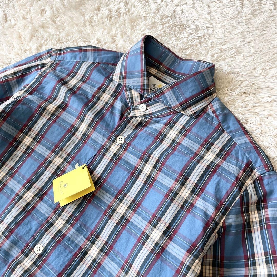 ジャンネット 新品タグ付 ホリゾンタルカラーシャツ 15 3/4 40