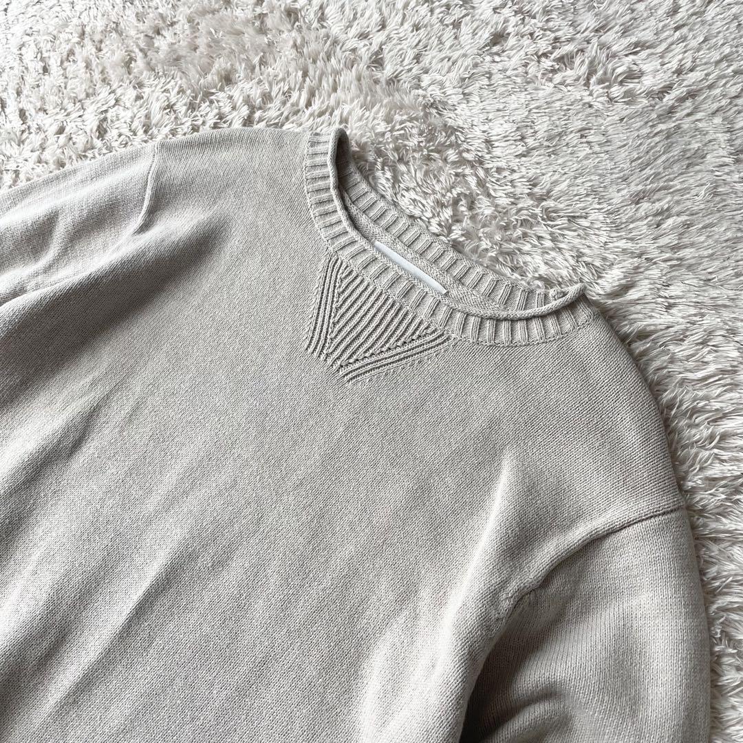 エムエイチエル 美品 MHL ロールネックコットンニット 2 ベージュ