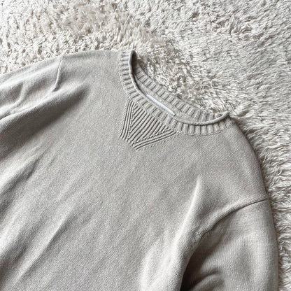 エムエイチエル 美品 MHL ロールネックコットンニット 2 ベージュ