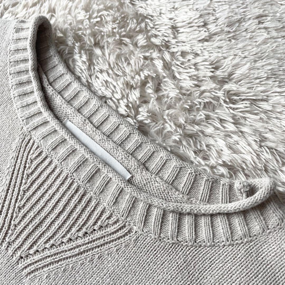 エムエイチエル 美品 MHL ロールネックコットンニット 2 ベージュ