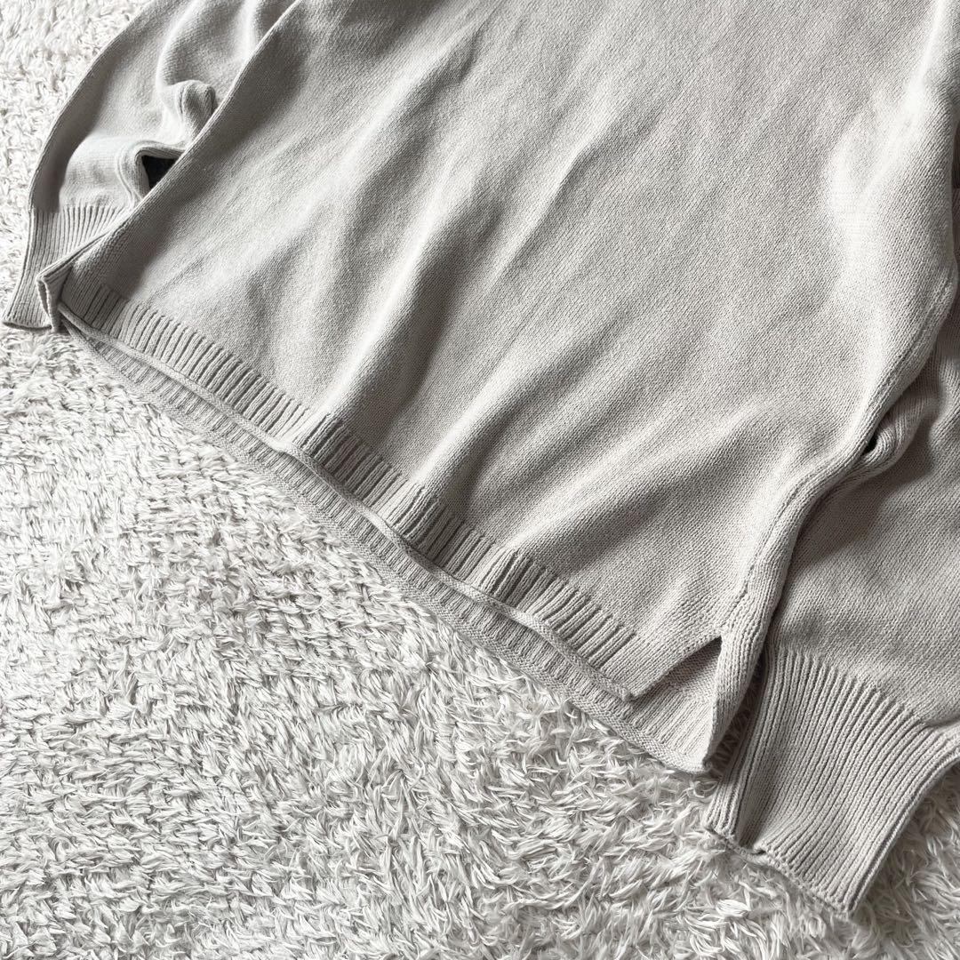 エムエイチエル 美品 MHL ロールネックコットンニット 2 ベージュ