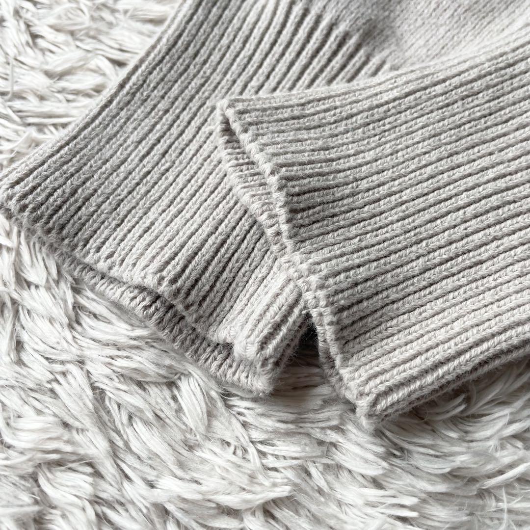 エムエイチエル 美品 MHL ロールネックコットンニット 2 ベージュ